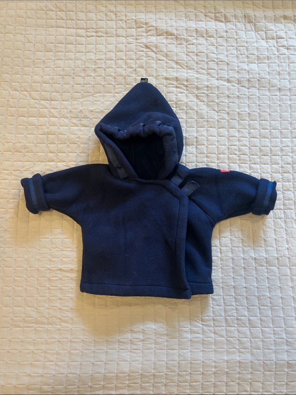 Widgeon Navy Fleece Hooded Baby Jacket